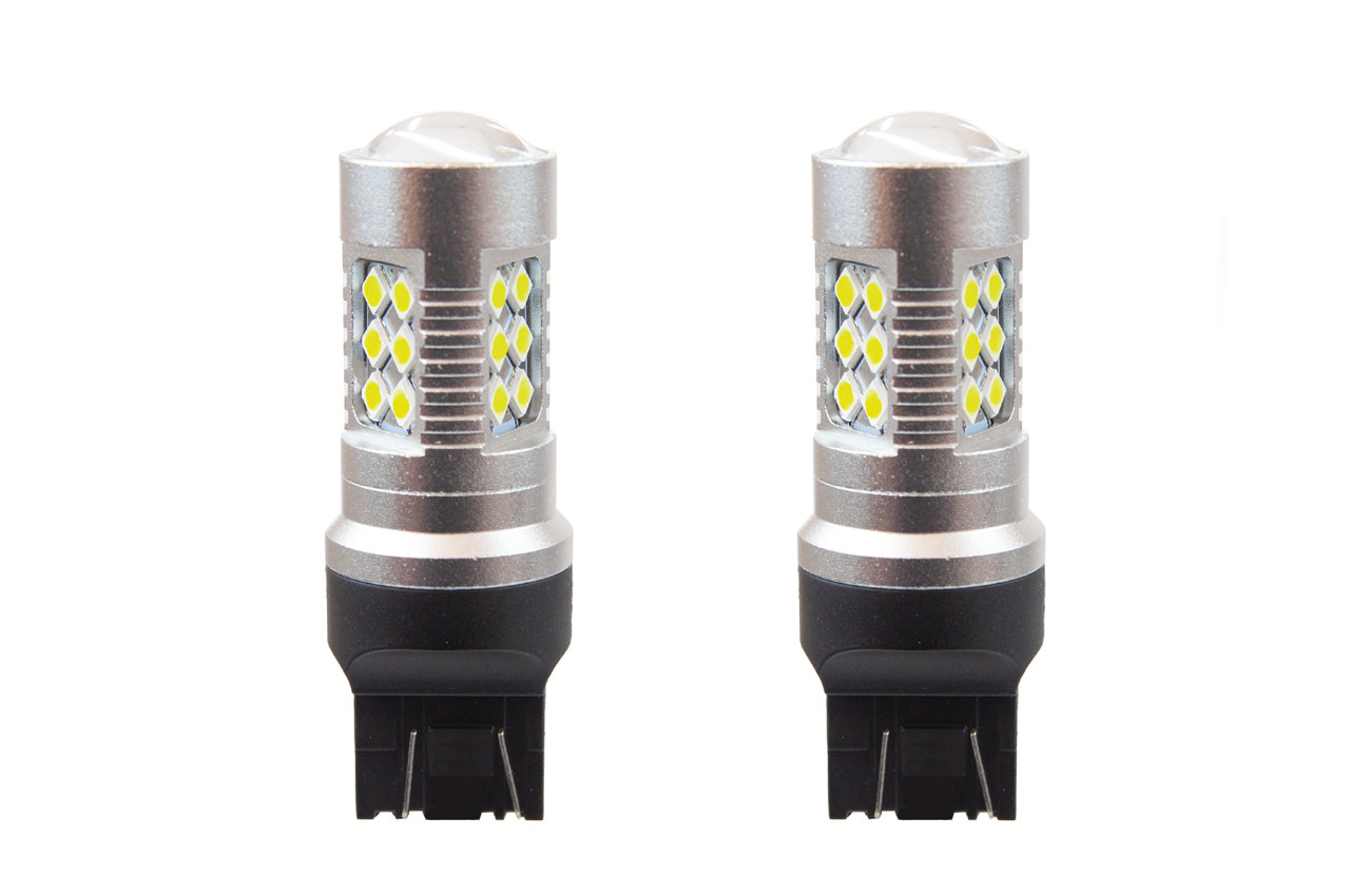 LED S/CASQUILHO CANBUS T20 7440 2POLOS 24SMD W21/5W