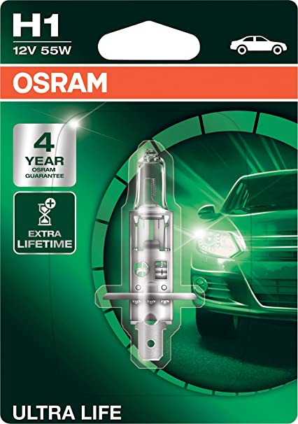 LAMPADA OSRAM ULTRA LIFE H1 55W 12V  BLISTER 1UND