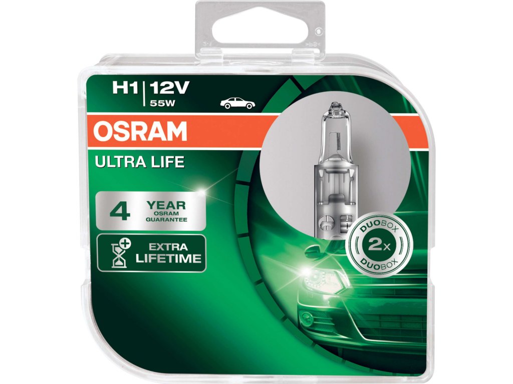 LAMPADA OSRAM ULTRA LIFE H1 55W 12V PACK