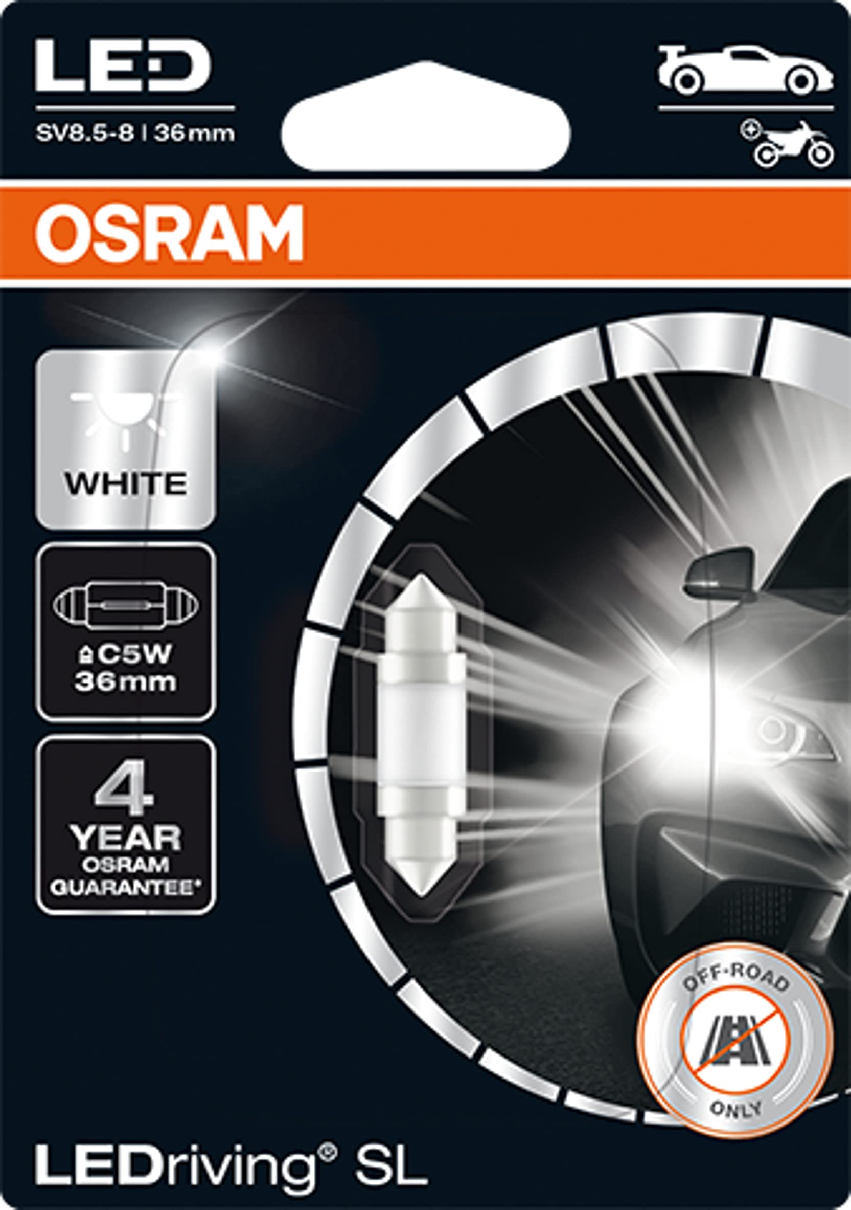 OSRAM KIT 2 LÂMPADAS LED LED C5W (36 mm) LEDriving®