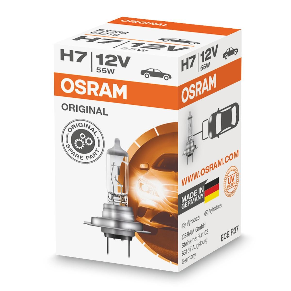 LAMPADA HALOGENIO OSRAM H7 12V55W ORIGINAL LINE