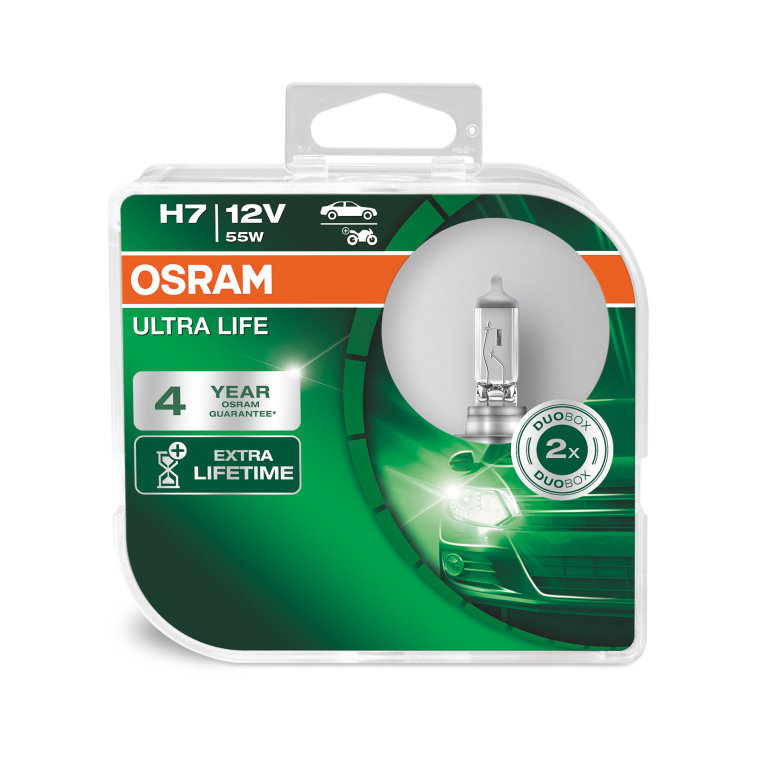 LAMPADA OSRAM ULTRA LIFE H7 55W 12V PACK