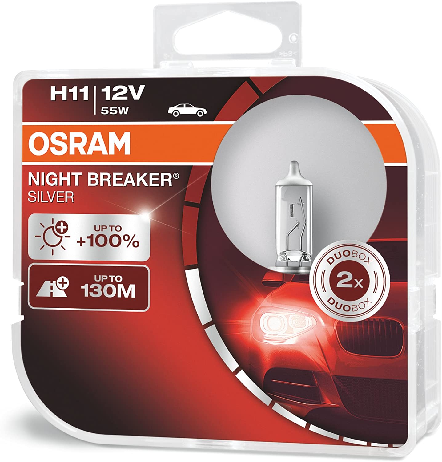 PACK LAMPADAS OSRAM NIGHT BREAKER SILVER H11 12V