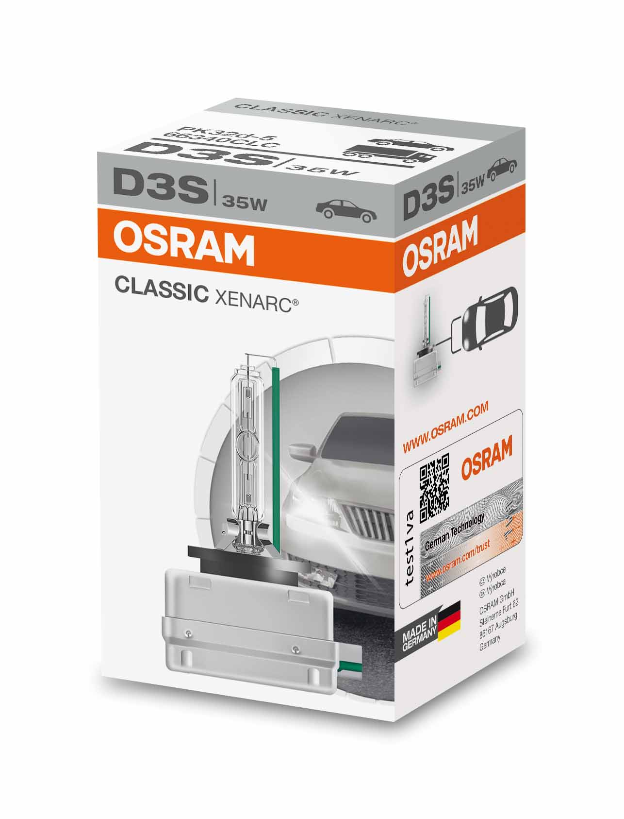 LAMPADA XENON OSRAM XENARC CLASSIC D3S 35W