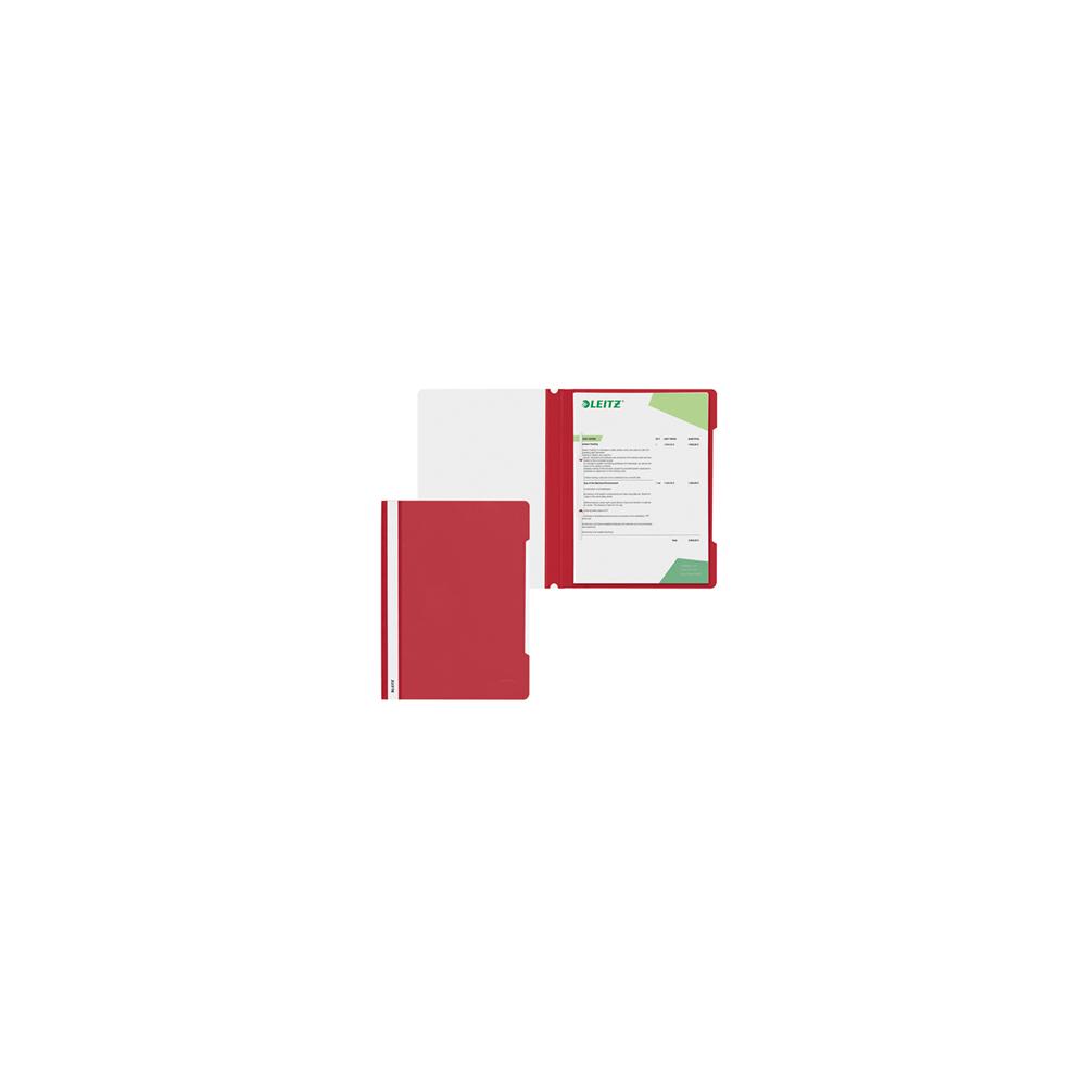 Classificador Capa Transparente Vermelho Leitz 4191 25un