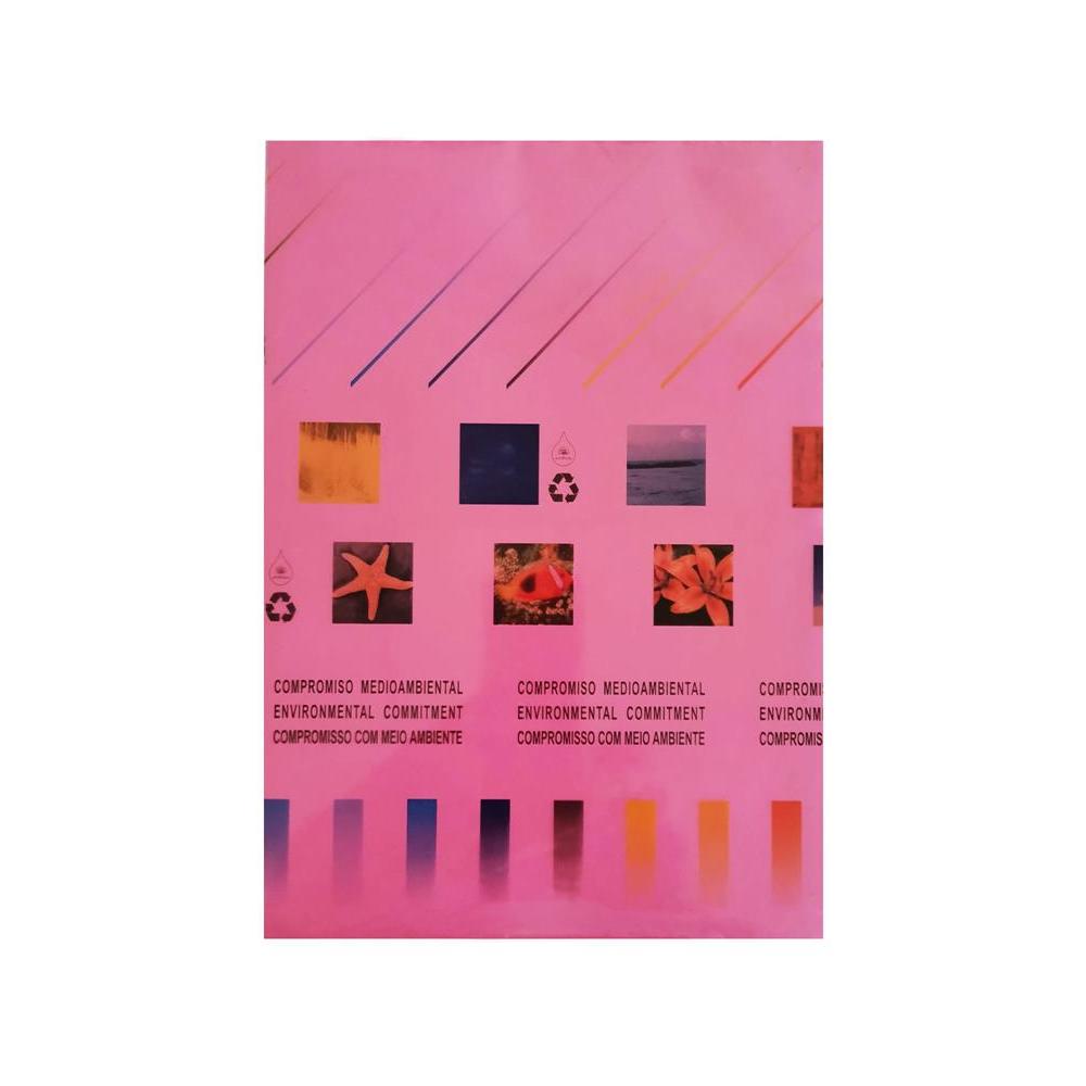 Papel Fotocopia Rosa/Fucsia A4 80gr 1x500Fls
