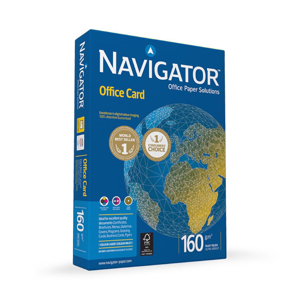 Papel 160gr Fotocopia A3 Navigator Office Card 1x250Fls