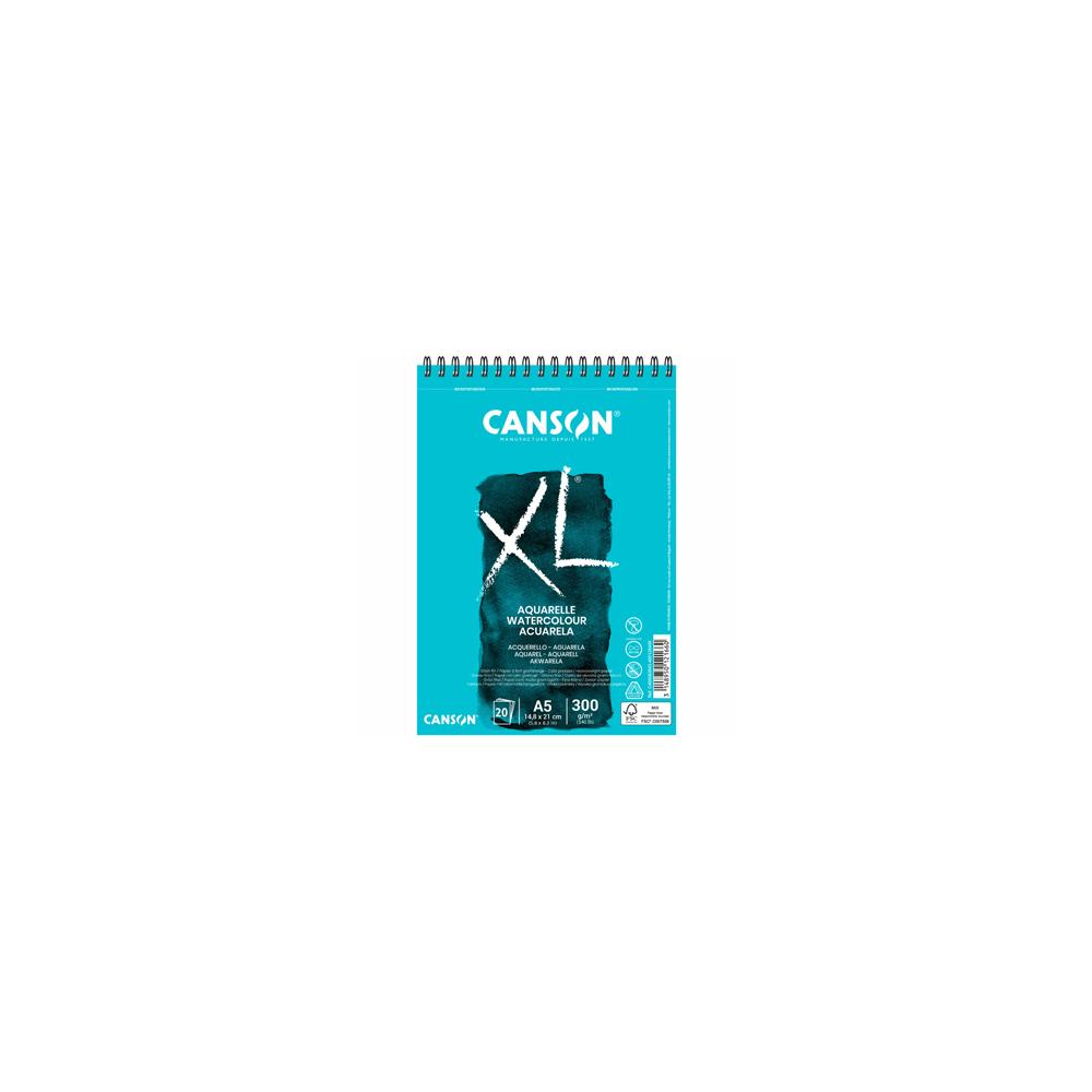 Bloco Espiralado Canson XL Aquarelle A5 300g 20Fls