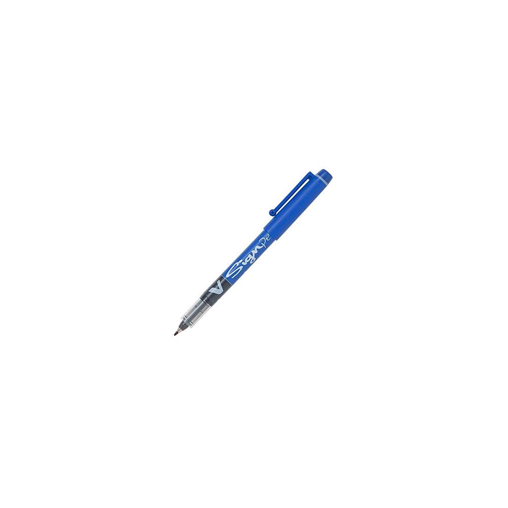Marcador Médio Azul 0,6mm Pilot V-Sign Pen Azul 1un
