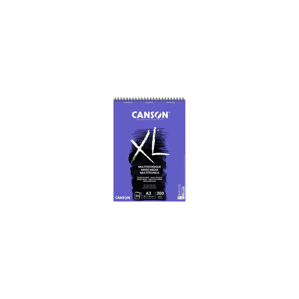 Bloco Espiralado Canson XL Mix Media A3 300g 30Fls