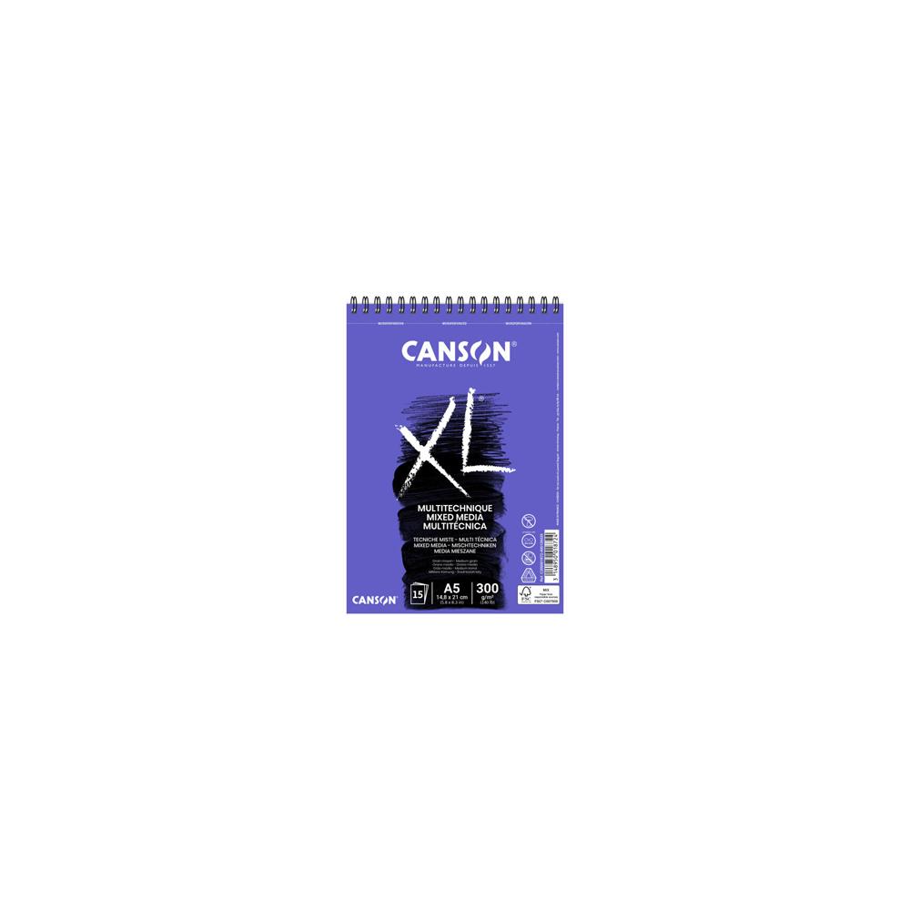 Bloco Espiralado Canson XL Mix Media A5 300g 30Fls