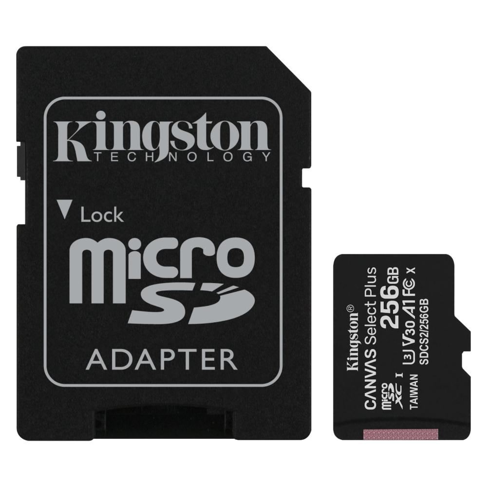 Cartão Memória micSDXC 256GB KINGSTON Canvas Select Plus