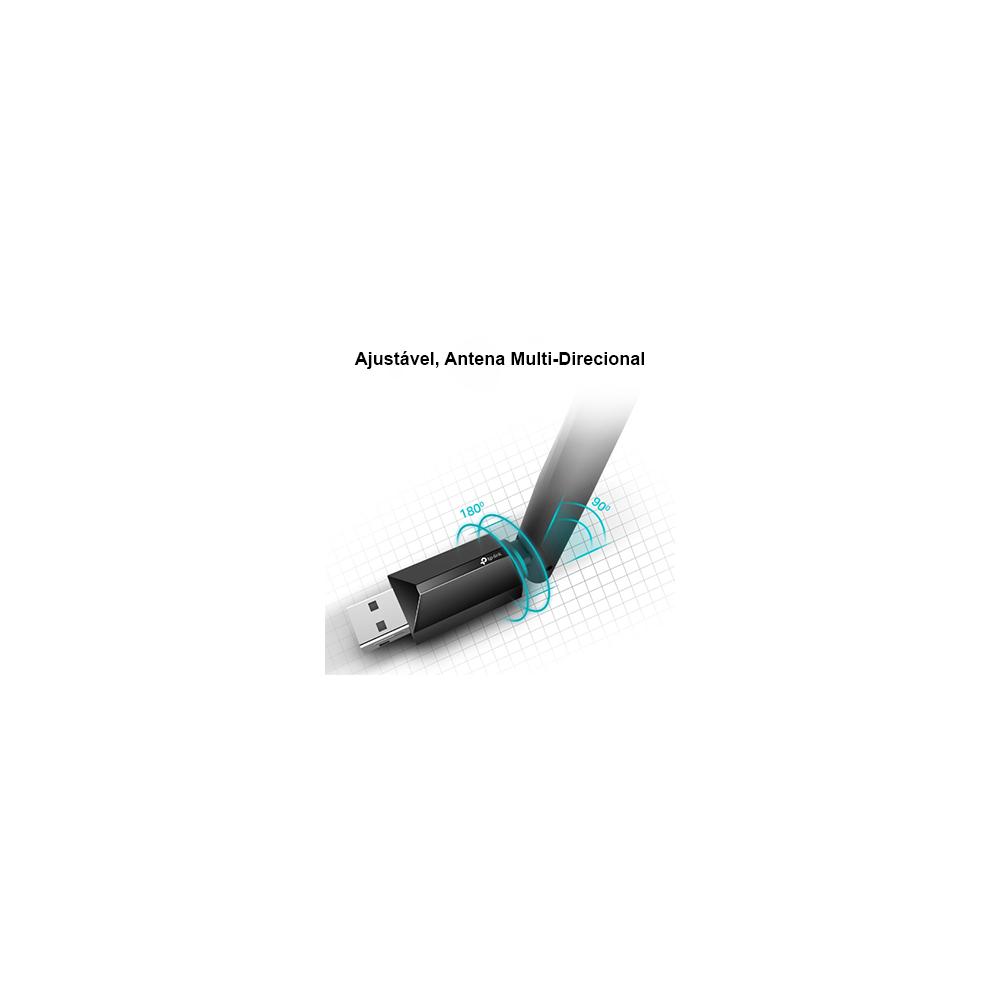 Adaptador USB Wireless Dual Band AC600 433Mbps
