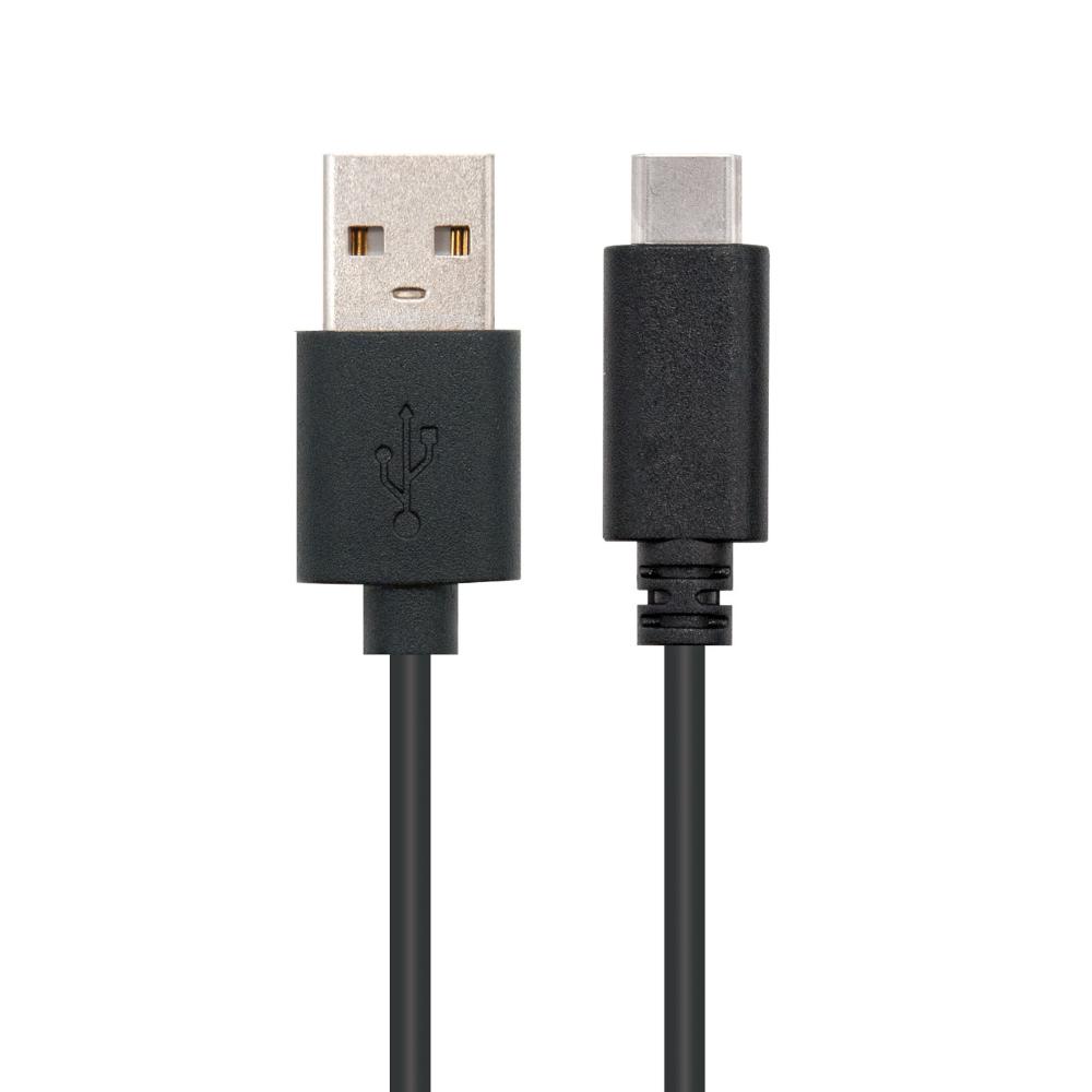 Cabo USB-A 2.0 Macho para USB-C Macho 1m