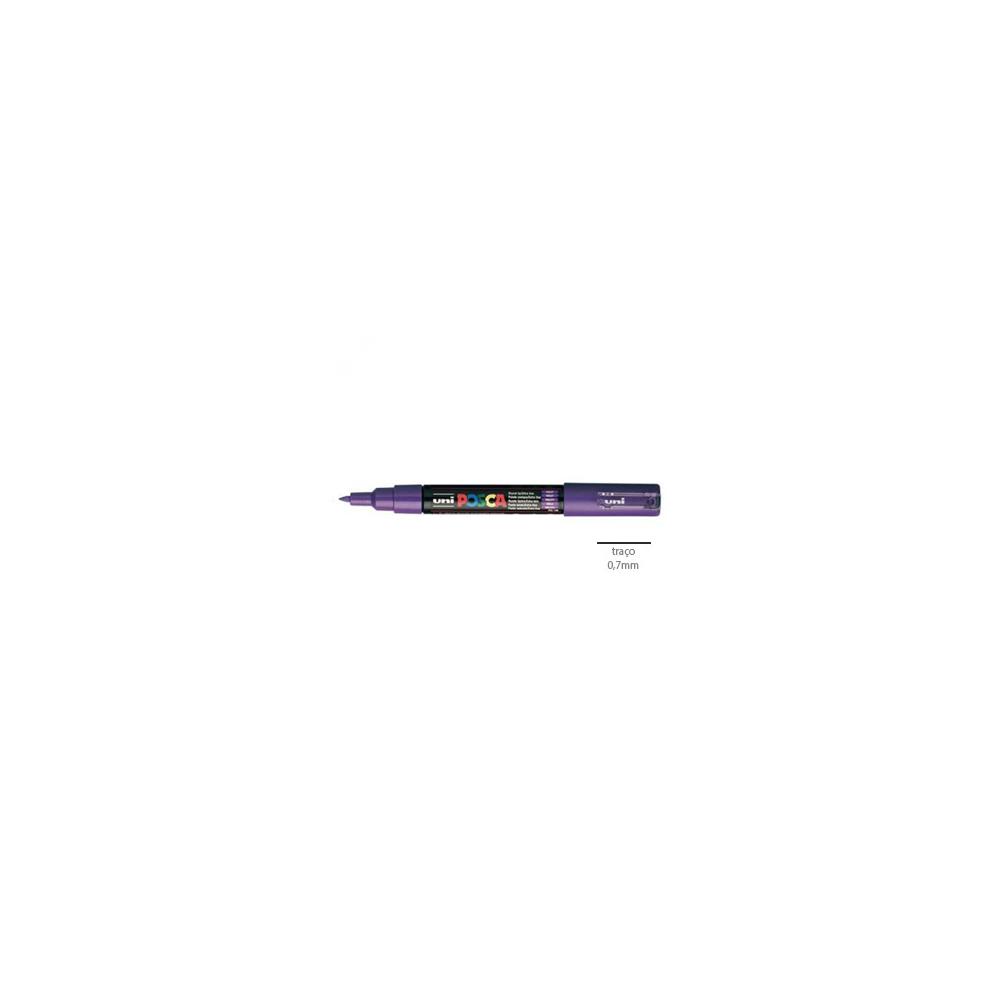 Marcador Uniball Posca PC-1M 0,7mm Violeta (12) 1un