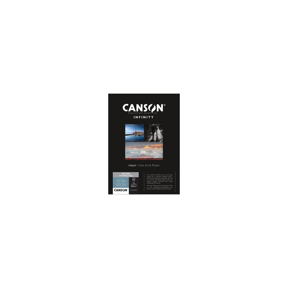Papel A4 310g Canson Infinity Etching Rag 100% 10Fls