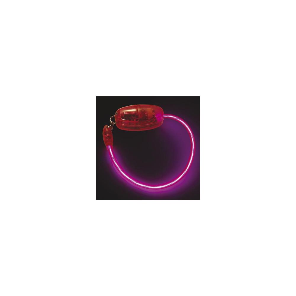 Bracelete Eletroluminescente EL Neon Rosa