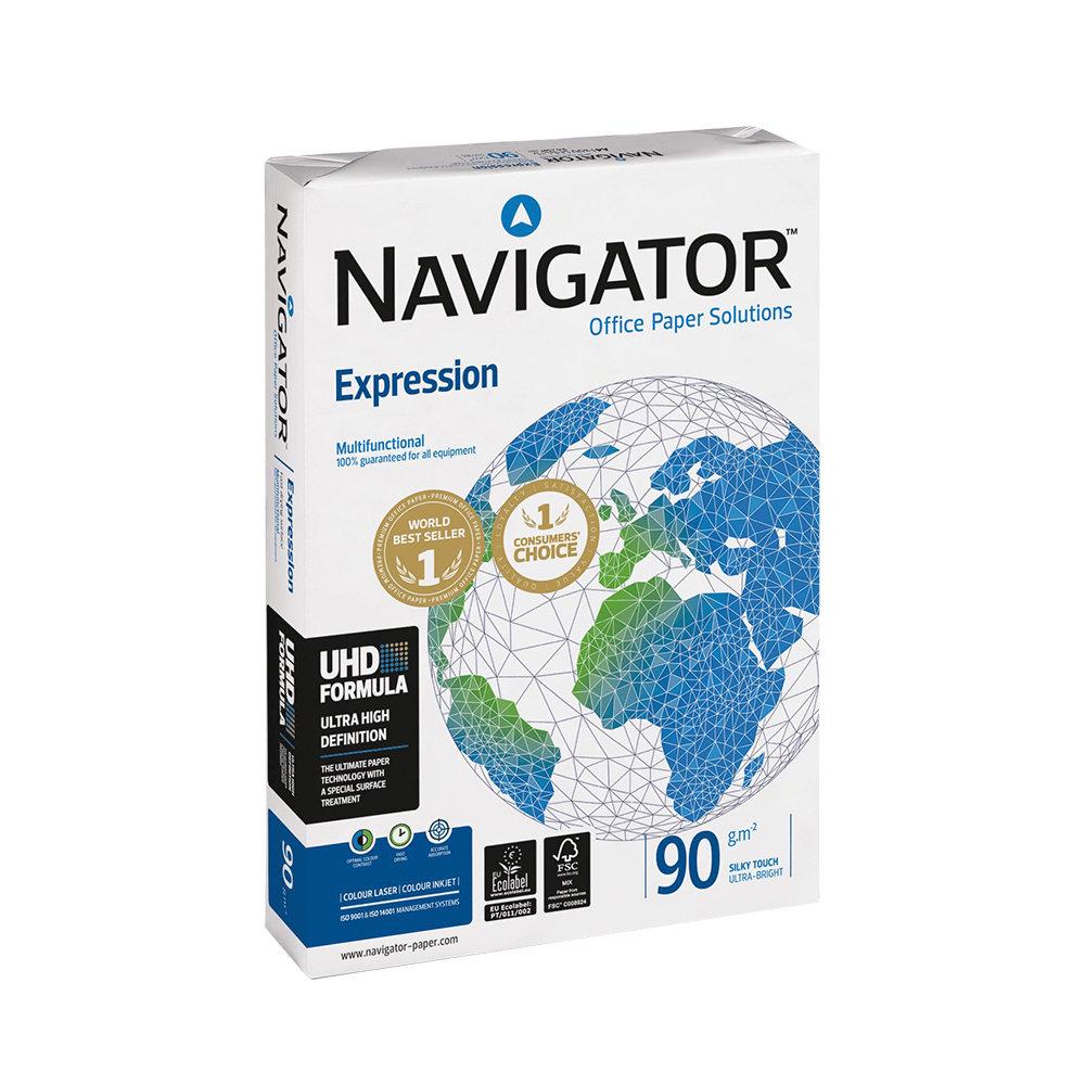 Papel 090gr Fotocopia A3 Navigator Expression 5x500Fls