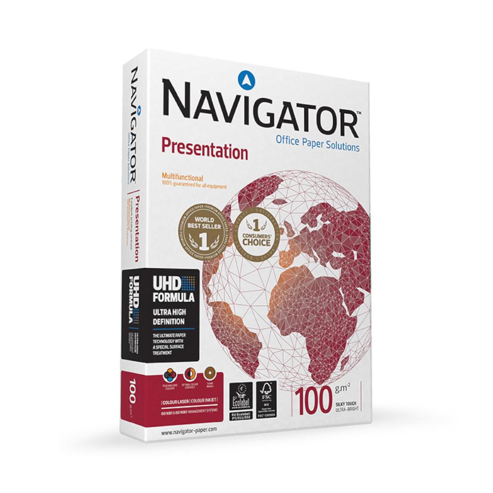 Papel 100gr Fotocopia A4 Navigator Presentation 1x500Fls