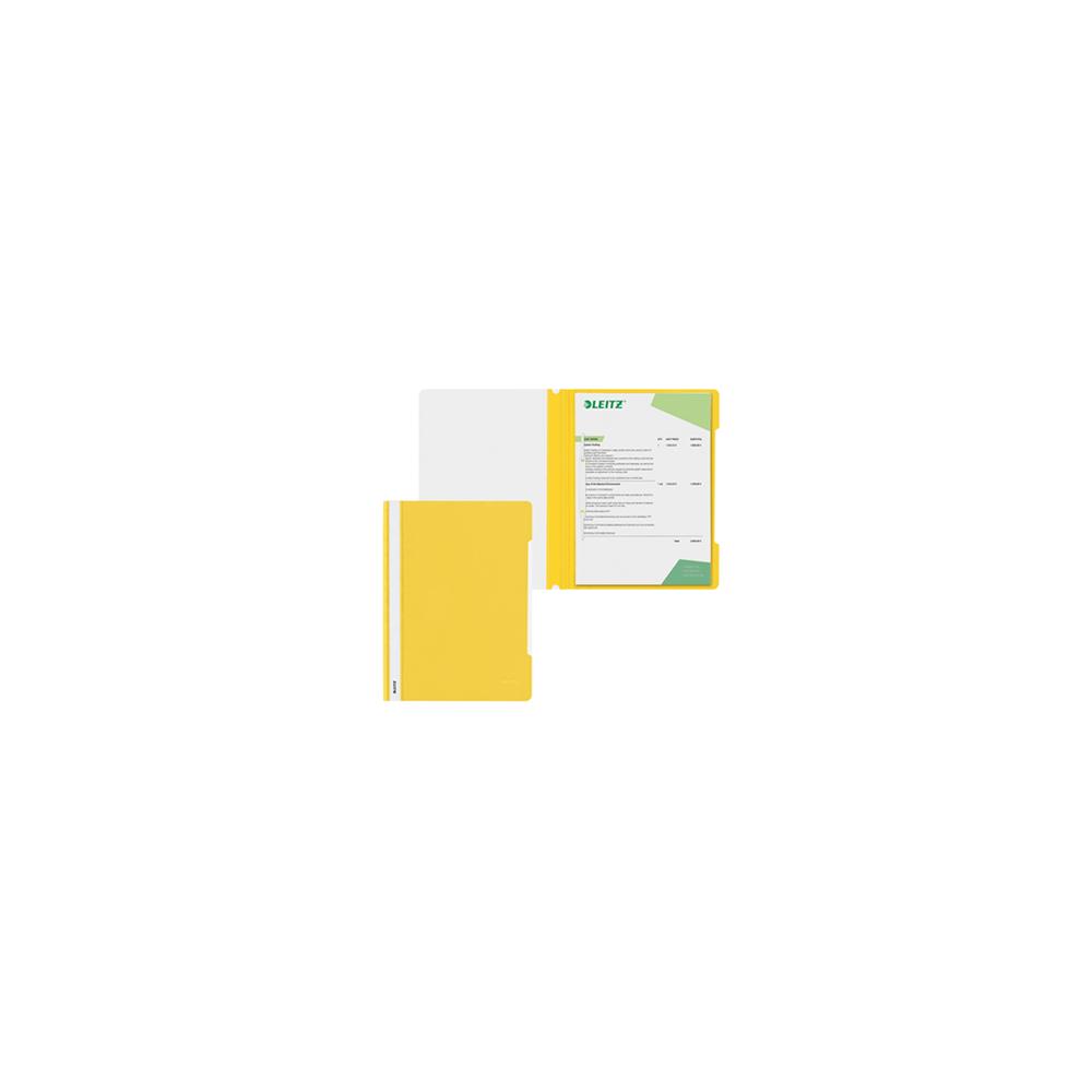 Classificador Capa Transparente Amarelo Leitz 4191 25un