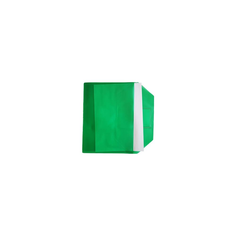 Envelope A4 PVC com Visor Transparente Verde 1un