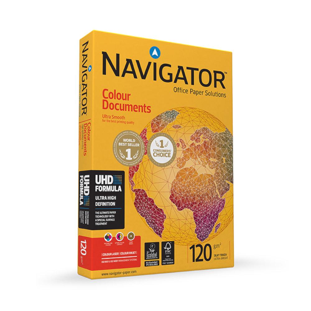 Papel 120gr Fotocopia A4 Navigator Colour Documents 1x250Fls