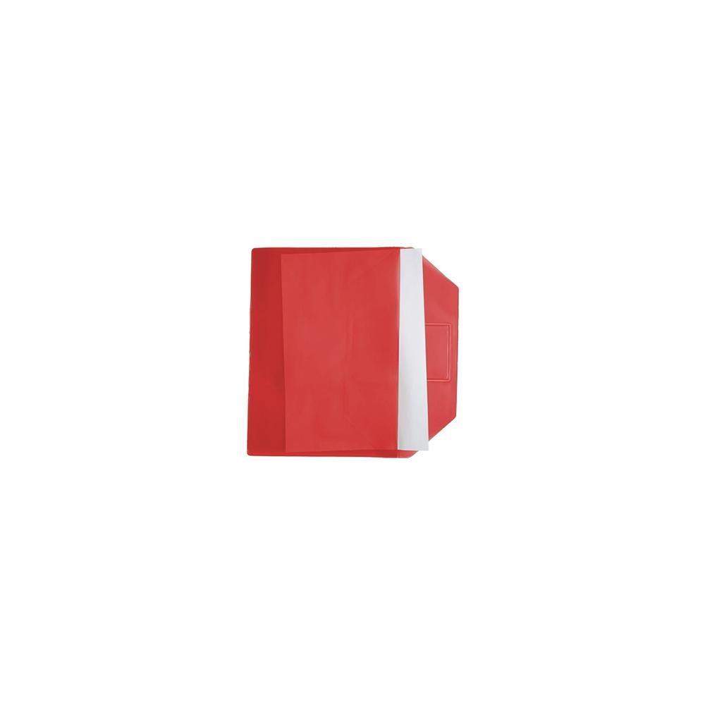 Envelope A4 PVC com Visor Transparente Vermelho 1un