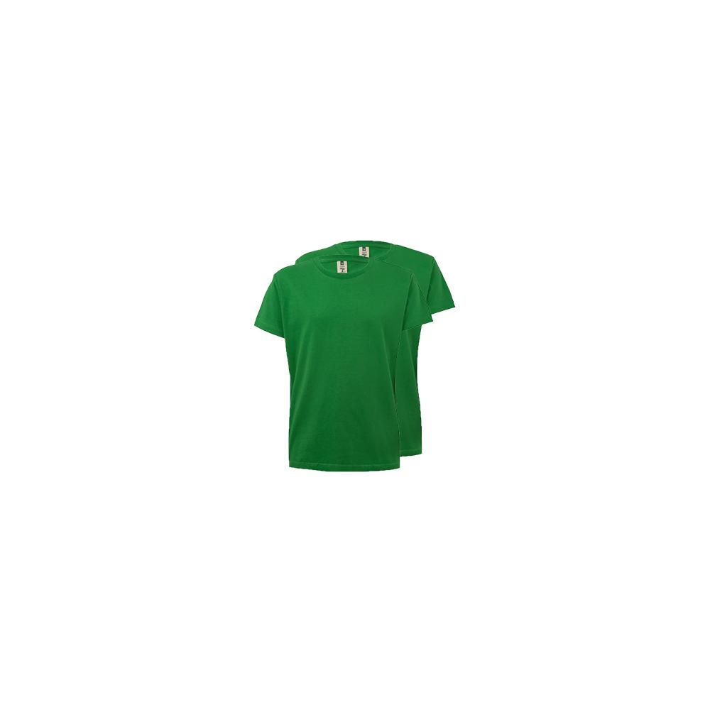 T-Shirt Criança Algodão 155g Verde Kelly Tamanho 3/4 Pack2
