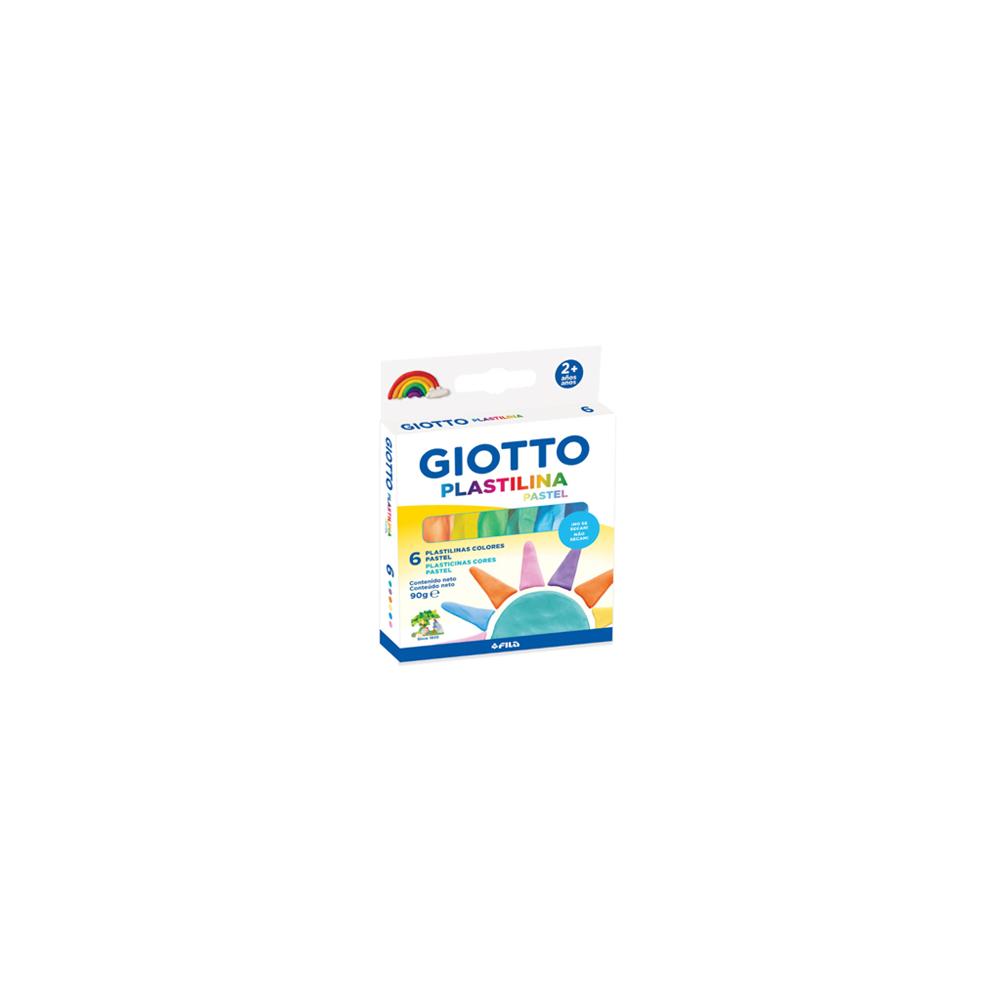 Plasticina 6 Cores Pastel Giotto 90g