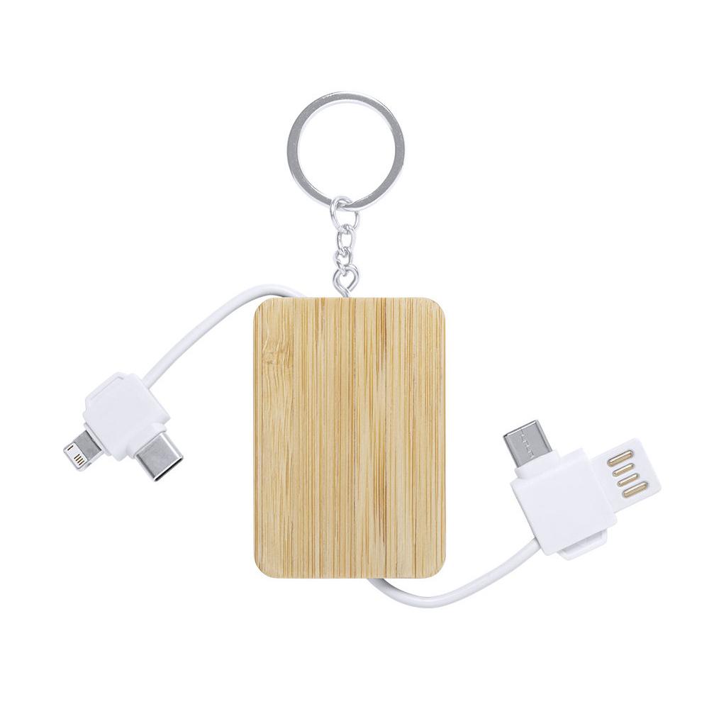 Cabo Carregador Porta-Chaves USB MicroUsb USB-C Lightning