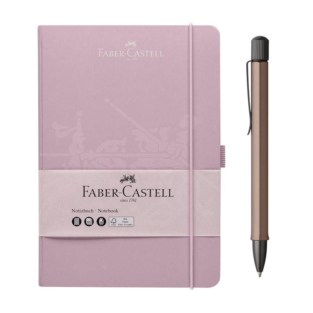 Esferográfica + Notebook A5 Rosa Faber Castell