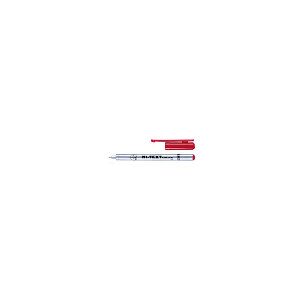 Marcador Roller Vermelho 0,6mm Hi-Text 700 Fibracolor 1un