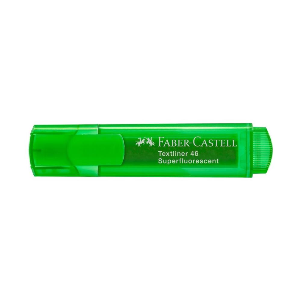 Marcador Fluorescente Verde Textliner 46 Faber 10un