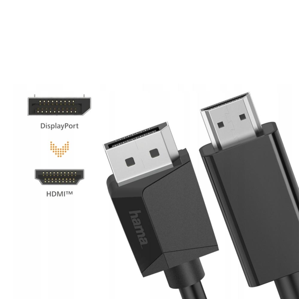 Cabo DisplayPort Macho / HDMI Macho UltraHD 4K 1,5m