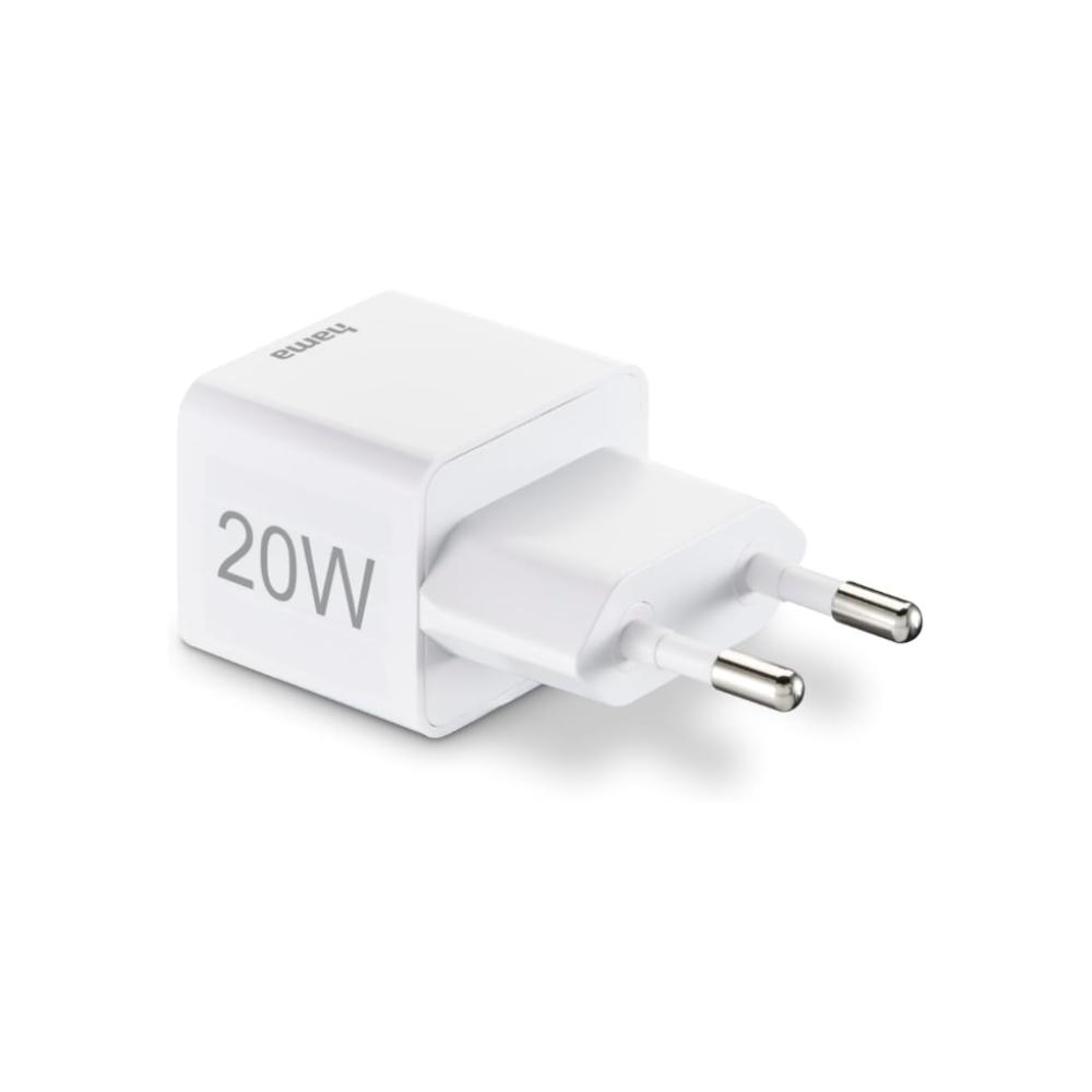 Carregador USB-C PD/QC 20W Rápido Mini-charger Branco