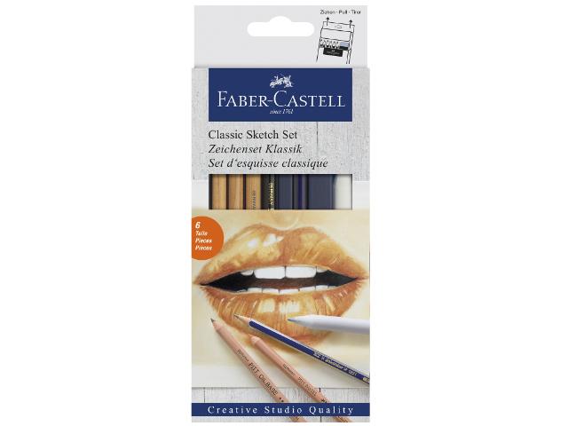 Faber-Castell Kit Desenho e Esboço - Grafite 6 uni