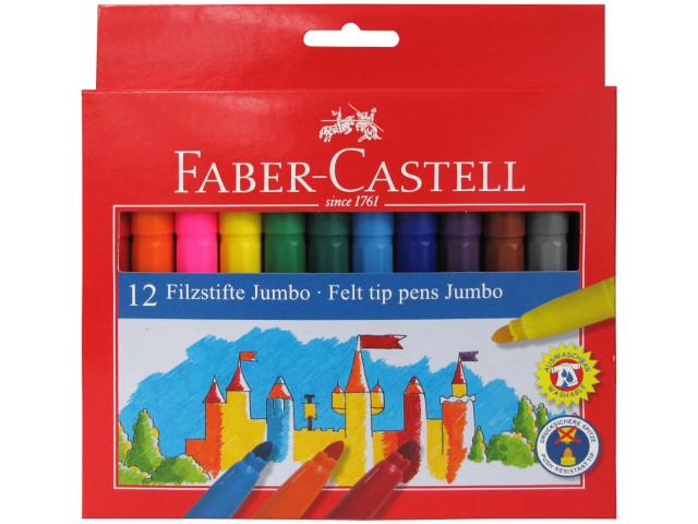 Faber-Castell - marcadores de feltro grossos cx 12