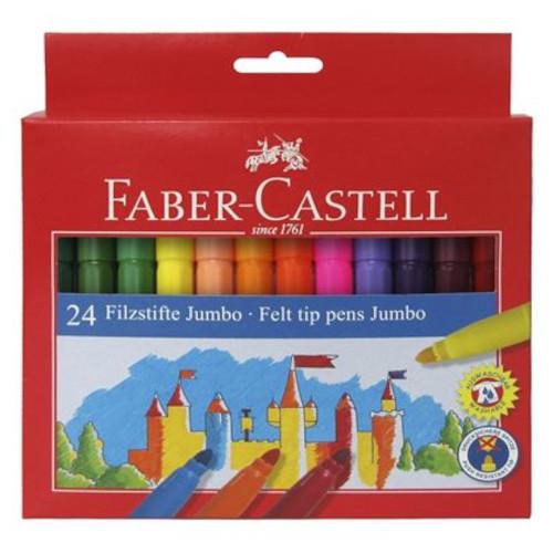 Faber-Castell - marcadores de feltro grossos cx 24