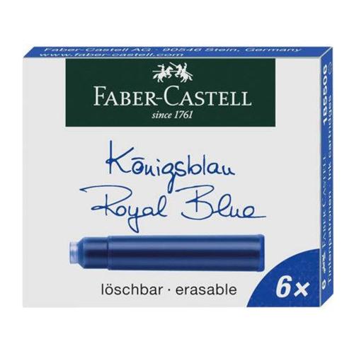 Faber- Castell 6 Cartuchos de Tinta Azul