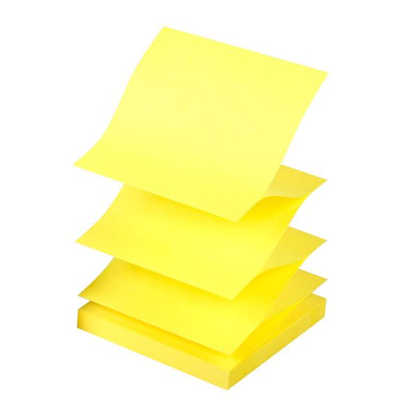 Notas Adesivas Tipo PostIt Zig Zag 76x76mm 100 Folhas Mundo