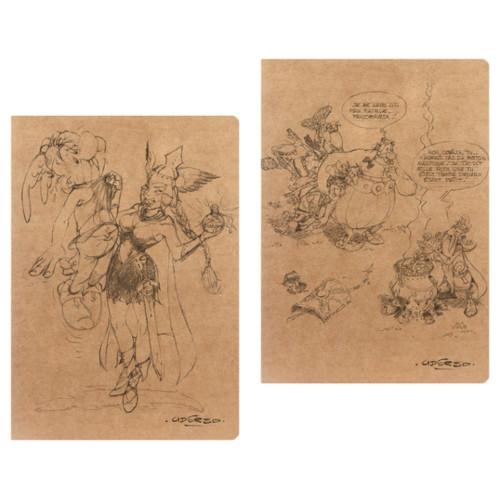 Caderno de Linhas Coleção Asterix Kraft A4