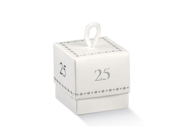 Caixa Cubo em Cartão - 25 Anos