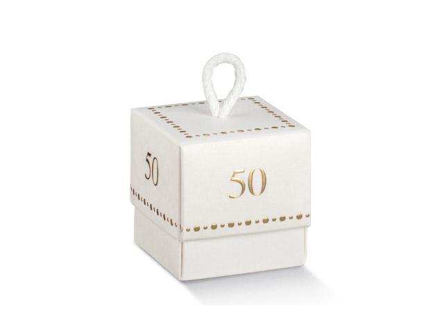 Caixa Cubo em Cartão - 50 Anos