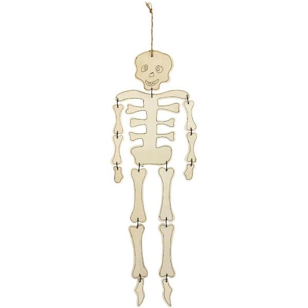 Halloween - Esqueleto em Madeira, 35cm