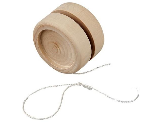 Ioiô de madeira natural (yo-yo)