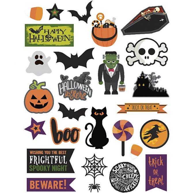Etiquetas Decorativas Halloween - 48 uni