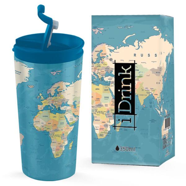Copo Térmico 350ml - Col. The World is Yours Azul