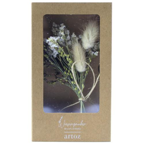 Artoz Flores Secas em Caixa Cartão Kraft - Mix Branco