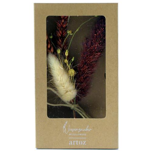 Artoz Flores Secas em Caixa Cartão Kraft - Mix Castanho Verm