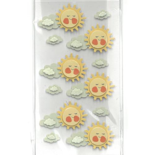 Stickers 3D Artoz Sol e Nuvens